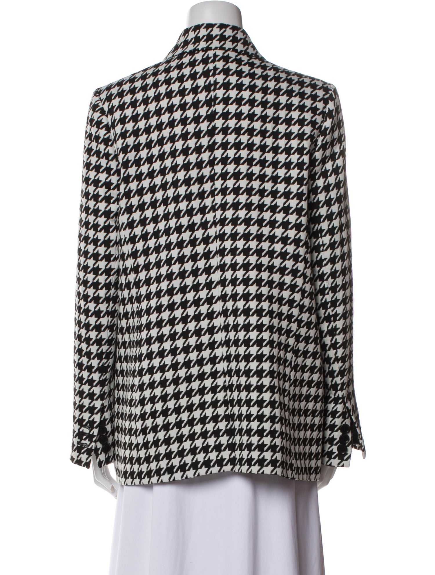 Anine Bing Houndstooth Print Blazer